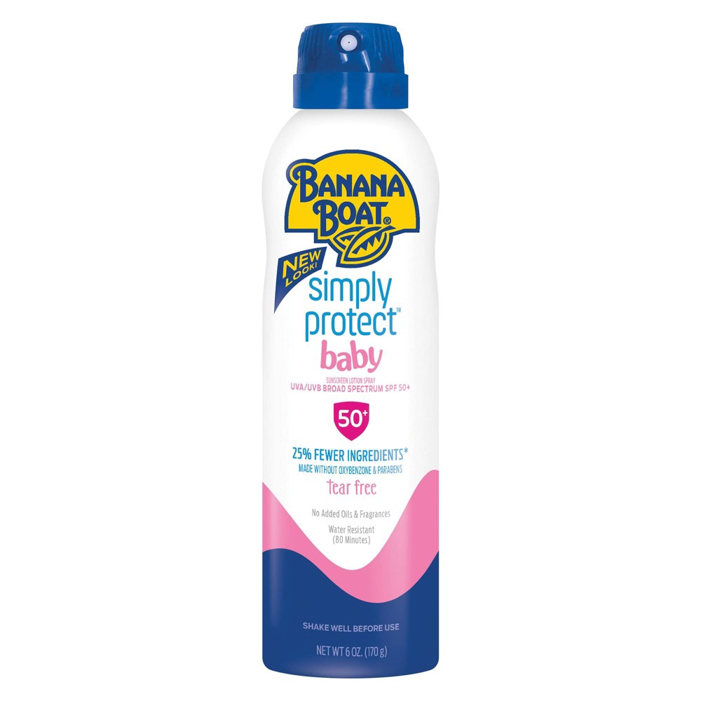 UPC 079656024333 product image for Banana Boat Simply Protect Baby Sunscreen Spray - SPF 50+ - 6oz | upcitemdb.com