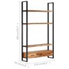 vidaXL Bookshelf 118x30x200 cm Solid Acacia Wood - 4 of 4