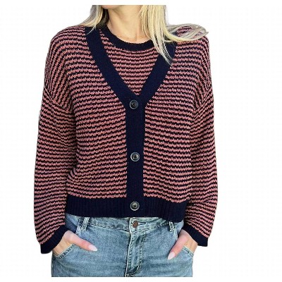 Women's Two Piece Cardigan And Sleeveless Sweater - current air