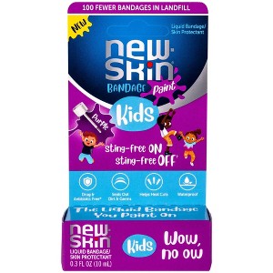 New-Skin Kids' Sting-Free Liquid Bandage Paint for Scrapes and Minor Cuts - Purple - 0.3 fl oz - 1 of 4