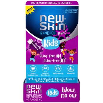 New-Skin Kids' Sting-Free Liquid Bandage Paint for Scrapes and Minor Cuts - Purple - 0.3 fl oz