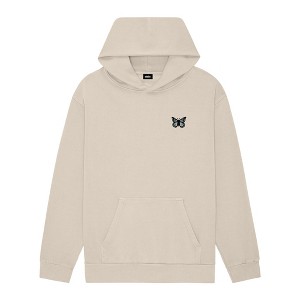 Dalix Butterfly Embroidery Relaxed Hoodie Soft Fleece Sweatshirt Fit Lounge Womens - 1 of 4