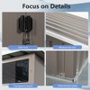 6' x 5' Outdoor Storage Shed, Garden Tool Metal Shed, Sliding Lockable Door with Window, Air Vents and Sloping Roof, for Backyard, Patio, Lawn - 4 of 4