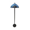 HomeStock BAVARIAN Victorian-style 2-Light Dark Antique Bronze Finish Floor Lamp 18" Shade - 2 of 2