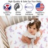 Sweet Jojo Designs Girl Fitted Crib Sheets Set Butterfly Blush Pink and Purple 2pc - 3 of 4