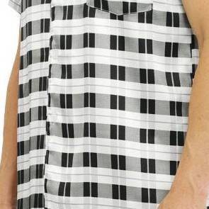 black and white plaid