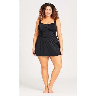 Avenue Women's Plus Size Basic Swim Skirt