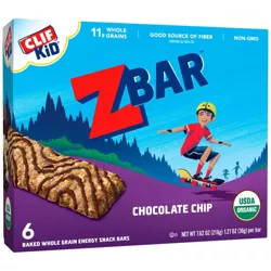 CLIF Kid ZBAR Organic Chocolate Chip Snack Bars - 6ct