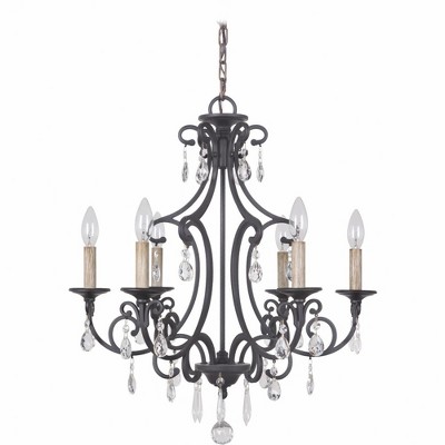 Craftmade Lighting Bentley 6 - Light Chandelier in  Matte Black