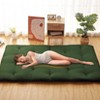 Solid Japanese Floor Mattress Indoor Furniture Living Room Bedroom Futon Mattress, Foldable & Portable Tatami Mat Roll Up Camping Mattress Pad - 2 of 4