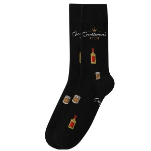 Men's Black Color Gentleman's Club Novelty Socks - 1 of 3