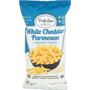 Perfection Snacks White Cheddar Parmesan Crunchy Curls - Case of 6 - 6 oz - 1 of 1