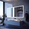 Dovelina Oversized Bathroom Vanity Mirror LED Square Anti-fog Wall Mirror with Backlit - 2 of 4