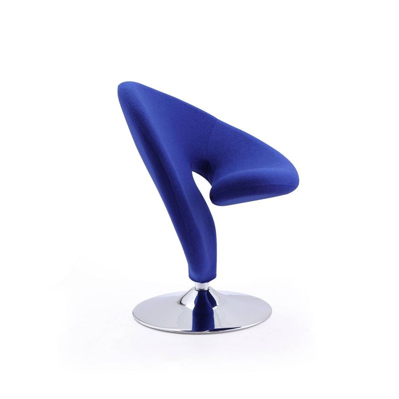 Curl Wool Blend Swivel Accent Chair - Manhattan Comfort, 1 of 7