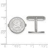Black Bow Jewelry Sterling Silver North Carolina Tar Heels NCAA Cuff Links - 2 of 3