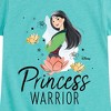 Girls' - Disney Princess - Mulan Princess Warrior with Flowers Fitted Short Sleeve Graphic T-Shirt - 2 of 4