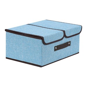 REGALWOVEN Collapsible Fabric Storage Bin with Handle and Lid for Shelves Closet - 1 of 4