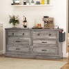 6 Dresser Drawers TV Stand Chest Of Drawer Closet Storage with Side Organizer Bag - 2 of 4