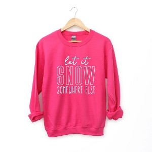 Simply Sage Market Women's Graphic Sweatshirt Let It Snow Somewhere Block - 1 of 3
