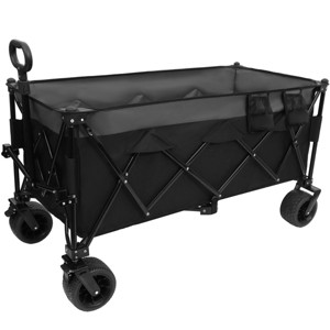 YONWAY Heavy-Duty Foldable Utility Wagon - 480lbs Capacity,with 7" All-Terrain Wheels, No Assembly Needed,for Camping,Beach - 1 of 4