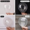 PartyWoo Balloons Clear Transparent Bubble 18 12 10 5 Inch 140 pcs - 3 of 4