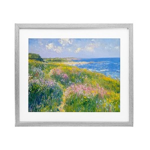 Stupell Industries Impressionist Smudged Coast Framed Print Under Glass - 1 of 4
