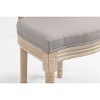 Nordlys Set of 2 Wooden Chairs with Fabric Seats Classic Style Dining Room - 3 of 4