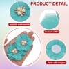 Unique Bargains Rhinestone Pearl Chiffon Flower for DIY Craft Wedding Party 10 Pcs - 3 of 4