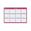 Erasable Vertical/Horizontal Wall Planner, 24 x 36, White/Blue/Red Sheets, 12-Month (Jan to Dec): 2026 - 3 of 4