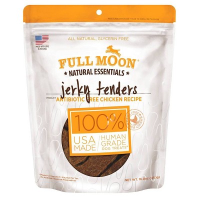 Full Moon Essentials Chicken Tenders Jerky Dog Treats - 16oz