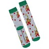 Dr Seuss GRINCH Character Design Adult Holiday 3 Pair Crew Socks Multicoloured - 4 of 4