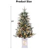 Christmas Tree for Front Door, Christmas Tree with Potted, Xmas Tree with Red Berries, Xmas Tree for Holiday Decor - 4 of 4