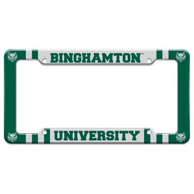 Binghamton University Primary Logo License Plate Tag Frame
