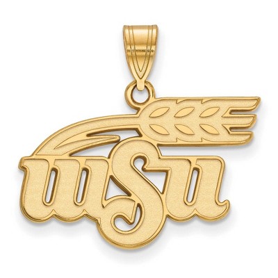 Black Bow Jewelry 14k Yellow Gold Wichita State Shockers NCAA Large Pendant