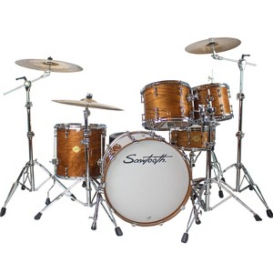 Sawtooth Hickory Series 22" Bass Drum, 5pc Shell Pack, Natural Gloss - 1 of 4