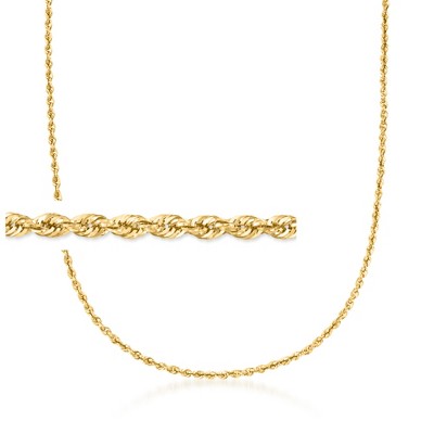 Ross-Simons 3.2mm 14kt Yellow Gold Rope-Chain Necklace