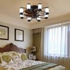 TOBILI 22-inch Modern Ceiling Fan with LED Light¨C5-Blade Fan and Cylindrical Light Fixtures for Bedroom,Living Room,and Home D¨¦cor - 2 of 4