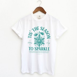 Simply Sage Market Women's Season To Sparkle Short Sleeve Garment Dyed Tee - 1 of 4