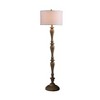 61.5" Coastal Wood Effect Polyresin Floor Lamp - Ore International - 2 of 4