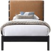 Meridian Furniture,Abigail Vegan Leather Bed - 2 of 4