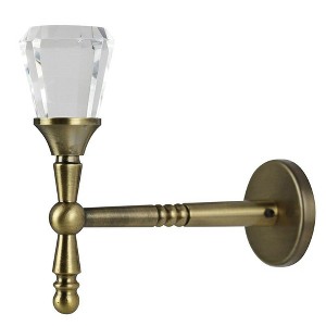 Cristallo Crystal and Metal Drapery Tieback Holdback - 3 Finishes - 1 of 1