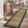 Machine Washable Modern Floral Bordered  Non Slip Area Rug for Living Room Soft Low Pile Indoor Aesthetic Carpet for Bedroom Dining Room Office - 2 of 4