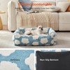 Dog Beds Large Sized Dog - Washable Furry Pet Beds, Rectangle Orthopedic Corduroy Fleece Puppy Beds with Removable Zipper Cover - 4 of 4