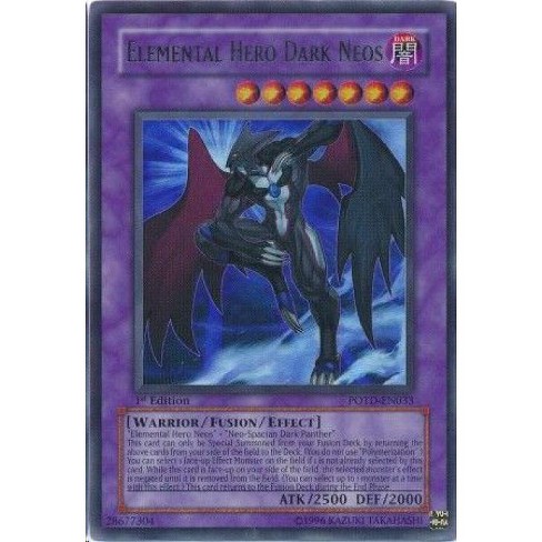 Yu Gi Oh Gx Power Of The Duelist Ultra Rare Elemental Hero Dark Neos Potd En033 Target