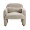 Grungis Boucle Accent Chairs,Living Room Chairs with 1 Matching Pillow and Plywood Frame,Comfy Chairs for Living Room,Bedroom - 3 of 4