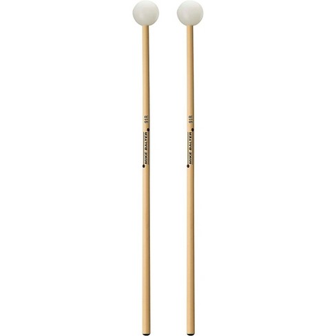Mike Balter 103R Unwound Series Medium Soft Rubber Keyboard Mallets with Rattan Handles 