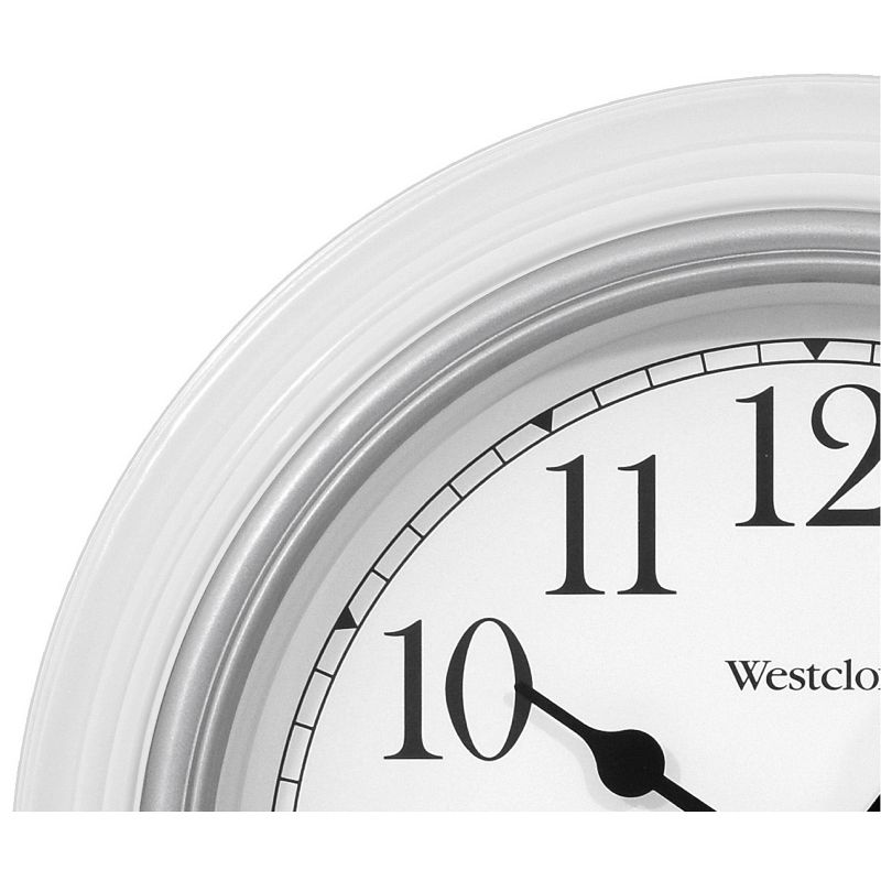 9&#34; Round Simplicity Wall Clock White - Westclox, 5 of 6