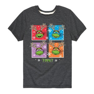 Boys' - Teenage Mutant Ninja Turtles - Reindeer Turtles Short Sleeve Graphic T-Shirt - 1 of 4