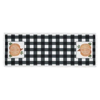 Check Pumpkin Table Runner 8x24