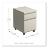 Alera File Pedestal with Full-Length Pull, Left or Right, 2-Drawers: Box/File, Legal/Letter, Putty, 14.96" x 19.29" x 21.65" - 2 of 4